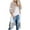 Khaki, variant on Oversized Cardigan Ladies Multicolor Knitted Sweater Stitching Striped Cardigan Sweater Coat (Coffee,XL)