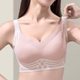 thumbnail image 6 of Jinhomg Wireless Soft Support Beauty Back Everyday Bras for Women Pull On Closure Solid Color for Daily Wear Lounge Sleep Seamless Comfort Support Pink XXL, 6 of 6