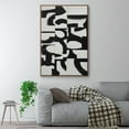 thumbnail image 2 of Prosperous Elements V9 Framed Premium Gallery Wrapped Canvas - Ready to Hang - 17 x 25 - Walnut Floating Frame, 2 of 9