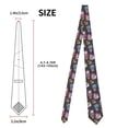 thumbnail image 3 of Yiaed Cat Icecream Print Men's Ties Silk Business Necktie for Husband Father Valentine's day Father's Day Gift, 3 of 7