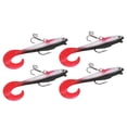 thumbnail image 4 of Nimomo Señuelo De Pesca De Lubina, Cebo De Pesca Suave, Larva, Cola De Gusano con 2 Ganchos para Pesca En Agua Dulce Y Salada, 4 Uds., 4 of 5