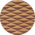 thumbnail image 1 of Ahgly Company Indoor Round Abstract Fire Brick Red Abstract Area Rugs, 8' Round, 1 of 6