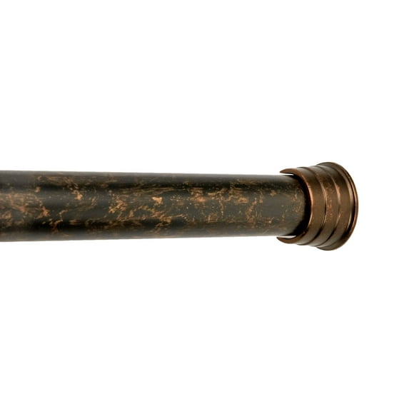Tailor & Taylor 1 Inch Decorative Curtain Rod, 72 inches Width Windows Rod with Y Style Bracket with Metal Wall Mount Brackets Finials for Living Room, Kitchen and Windows (Walnut)