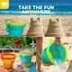 thumbnail image 2 of Juego de cubos de arena Toy Life de Beach Toys con palas y rastrillos, 9 unidades, 2 of 7