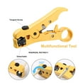 thumbnail image 6 of Hiija Coax Cable Crimper Kit, Hand Tool Crimpers & Strippers, 20 Piece Pack, 6 of 6