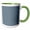 Green/White, variant on 3drose, Color Slate Grey, 11oz Two-tone Green Mug