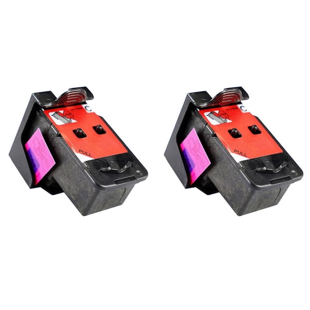 2x cabezal de impresión qy6-8001 para g1100 g2100 g3100 g4100 g1110 g2110 g3110 g4110 Pares de cabezales de impresión negros en ABS con etiqueta roja y lengüeta morada, formato rectangular con clip metálico superior y orificio de salida de tinta en el frente; capacidad 10ML, chips compatibles actualizados según especificaciones; repuesto de impresora y accesorio electrónico compatible.