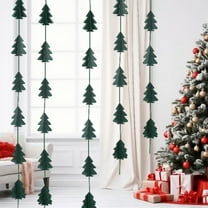 CREATITOY Christmas 3D Mini String Banner Garlands - Festive Hanging Decor for Christmas Tree, Indoor Scenes, Window Displays & Party Setup