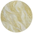 thumbnail image 2 of Addison Rugs Chantille Indoor/Outdoor Transitional Waves Gold Washable Round Rug, 8' x 8', 2 of 6