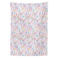 thumbnail image 3 of Ambesonne Dutch Tablecloth Rectangular Table Cover, Doodle Tulip Field Dots, 60"x90", Multicolor, 3 of 4