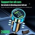 thumbnail image 3 of 240W Dual USB Car Charger With Multiple Protections ABS Aluminum Alloy Compact Design For Travel And Office, 3 of 7
