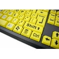 thumbnail image 2 of Teclado USB QWERTY Ez See Big Bright Easy-See con teclas de impresión grandes, amarillo, 2 of 5