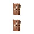 thumbnail image 2 of Qarigey Cartera para hombre, monedero, tarjetero Vintage, bolsillo pequeño, Mini moda, diseño doble, cuero de vaca, multifuncional para Type3 NO3, 2 of 6