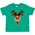 thumbnail image 3 of Inktastic Cute Girl Reindeer with Buffalo Plaid Bow Boys or Girls Baby T-Shirt, 3 of 5