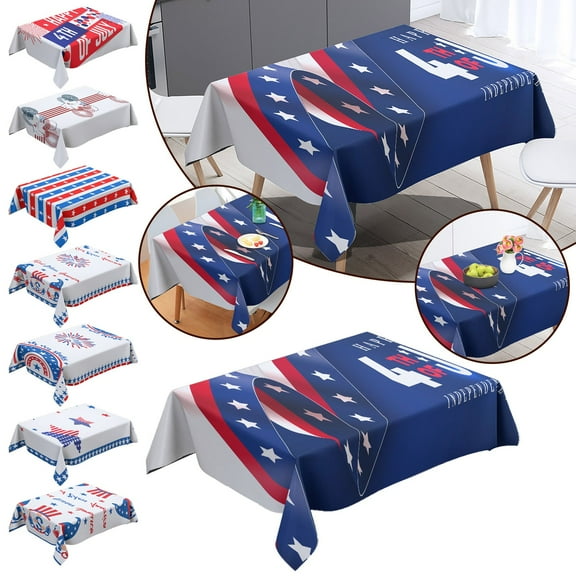 1X Wallpaper Independence Day Table Cloth Coffee Table Table Cloth Holiday Decoration Cloth 70X70Cm Table Cloth