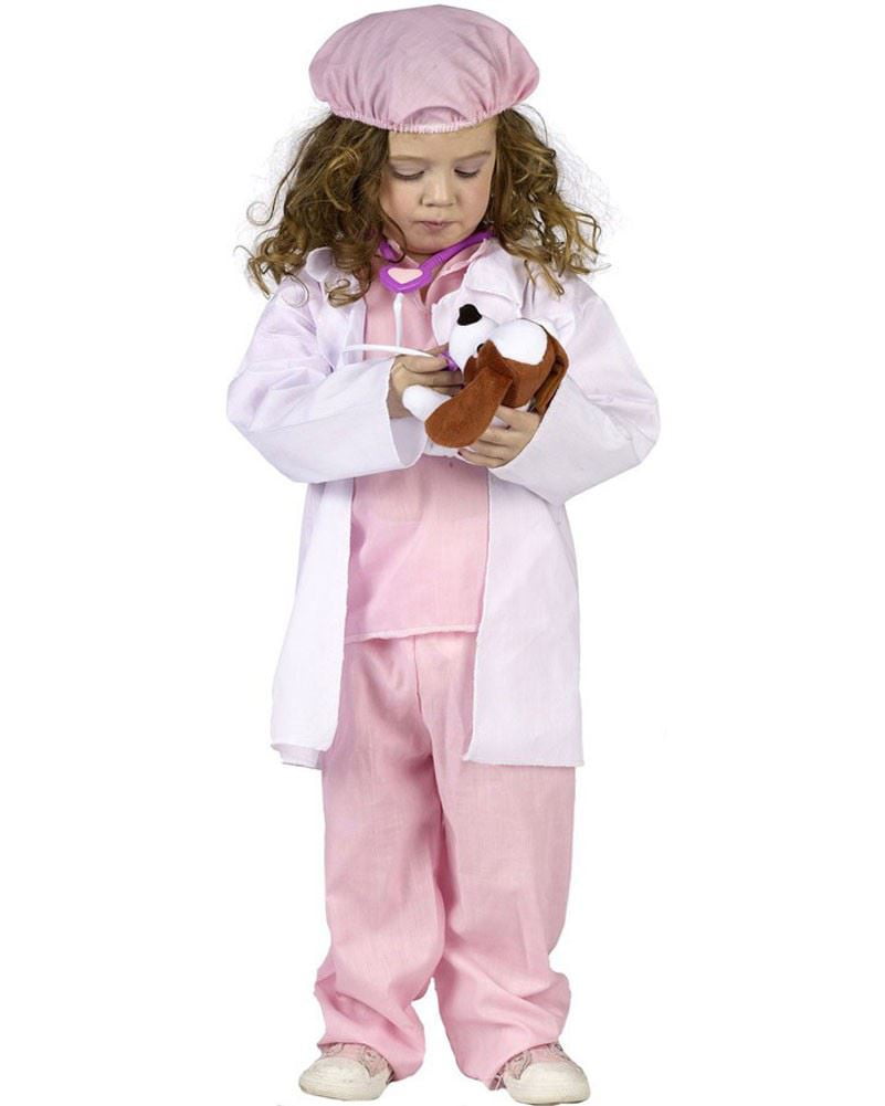 Toddler Little Pet Vet Occupation Costume Pink