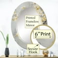 thumbnail image 3 of DESIGN ART Designart "Apple Blossom Harmony XV" Floral Modern Wall Mirror 24in.x36in., 3 of 4