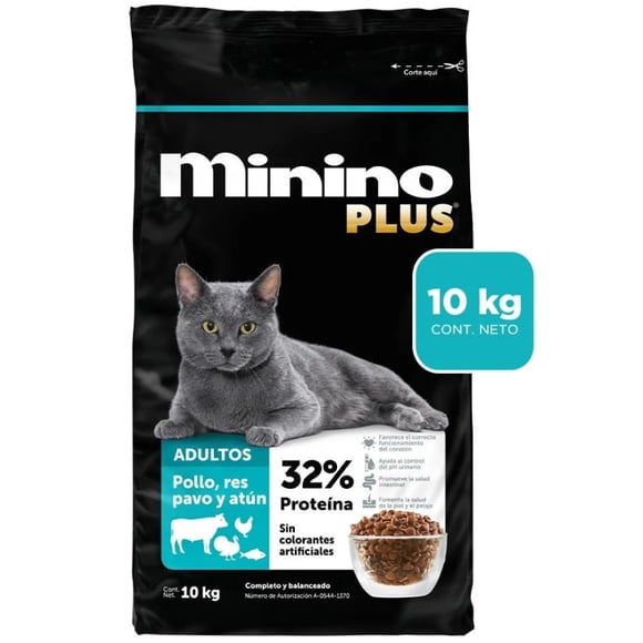 Croquetas Para Gato Minino Plus 10 Kg