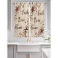 thumbnail image 2 of Brown Farmhouse Living Room Curtains 2 Panel, Retro Country Stars Rustic Branches Berry Cafe Window Treatment, Extra Long Farmhouse Bedroom Bathroom Kitchen Curtains Drapes 104"x72", 2 of 6