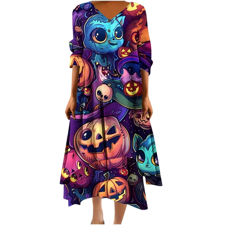 chinese dress ladies Graffiti Print long sleeve mid dress  SCHATZI NEW YORK