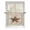 Brown Beige Grey, variant on Sheer Curtains 45 Inch Length, Western Texas Star Retro Semi Sheer Curtains Light Filtering Window Treatment, Rustic Vintage Berry Black Beige Plaid Privacy Voile Drapes for Living Room 52x45 Inch