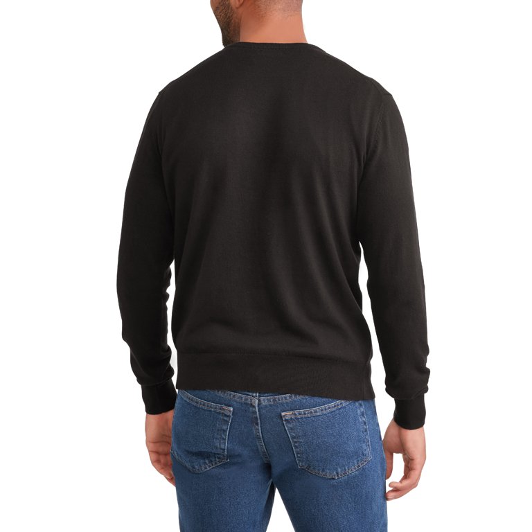 George Men's Crew Sweater, Up to Size 5XL