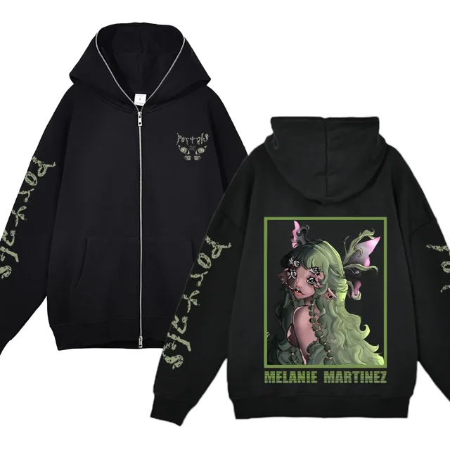 Sudadera con capucha y cremallera completa para hombre y mujer, abrigo informal con estampado de álbum de la gira de Portals, ropa de calle de Hip Hop, chaqueta con cremallera