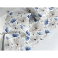thumbnail image 2 of Floral Bed Runner Set, Nature's Beauty Spring Flowers with Leaves Delicate Petals Pattern, Decorative Bedding Scarf & 2 Pillow Shams for Hotels Homes, Queen, Ceil Blue Coconut and White, by Ambesonne, 2 of 3