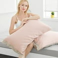 thumbnail image 1 of YYV Four-Layer Cotton Snap Pillowcase Removable Washable Pillow Protector 49x82 cm Breathable Durable Cotton Cover With Snap Closure For Easy Care Bedding, 1 of 6