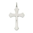 thumbnail image 4 of Antique Sterling Silver Crucifix Cross Pendant for Men and Women with Flared Scrollwork Design and Oxidized INRI Jesus Detail in Baroque Christian Religious Style, 4 of 6