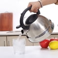 thumbnail image 3 of Tetera con silbido mango antiescaldaduras duradero tetera de acero inoxidable práctica ergonómica fácil de limpiar para estufa de gas ANGGREK Otros, 3 of 8