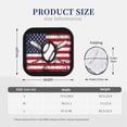 thumbnail image 3 of Gukieu Vintage Baseball American Flag Print Car Windshield Sun Visor, Foldable Anti-UV Car Sun Visor Suitable for Vans, Trucks Car Accessories-Small, 3 of 6