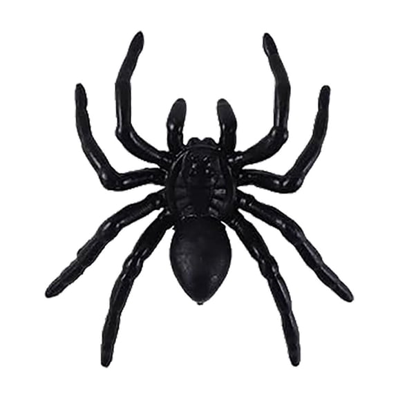 Clearance Under $1 Halloween Spider Decor, 30PCS Black Realistic Plastic Spiders, 1.3in, Creepy Pranks House Setup