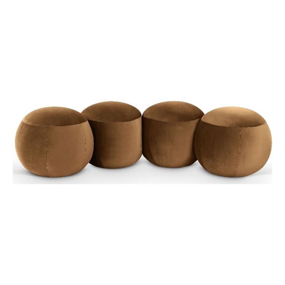 Meridian Furniture Apollo Saddle Velvet Bench