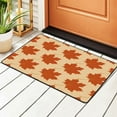 thumbnail image 2 of Bathroom Rug Non-Slip Mat, Super Soft Absorbent Bath Mat - Maple Leaf Leaves Flannel Non-Slip Floor Mat, 36"x24", 2 of 8