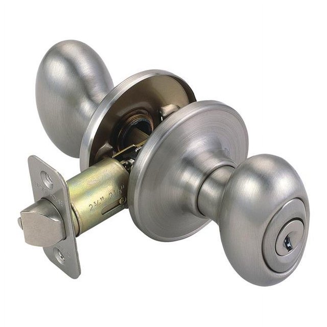 Design House 750323 Pro Egg Entry Door Knob, Satin Nickel