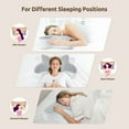 thumbnail image 4 of MOONORAH Cervical Pillow for Sleeping Memory Foam Neck Pain Relief Contour Orthopedic Ergonomic Pillows for Women Side Sleepers,Queen Size 26"Lx14.6"Wx5.1"H,Gray, 4 of 8
