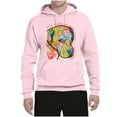 thumbnail image 3 of Wild Bobby, Neon Lab Dog Lover Shirt | Labrador Dogs Speak To Those Who Listen | Dean Russo Art Animal Lover Unisex Hoodie Sweatshirt, Light Pink, 3X-Large, 3 of 6