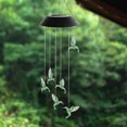 thumbnail image 1 of 1 Uds., colibrí LED para exteriores, carillón de viento LED colorido, luz Solar para paisaje, patio, jardín, luz LED de carillón de viento, 1 of 5