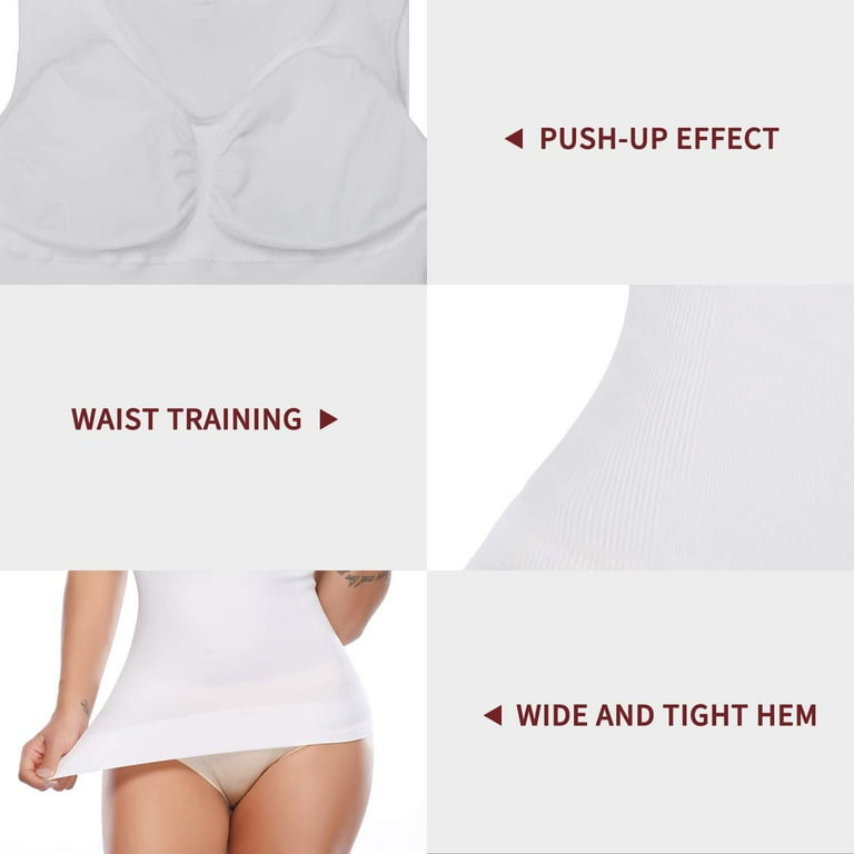 Women's Cami Shapewear Tank Top Seamless Body Shaper Tummy Control