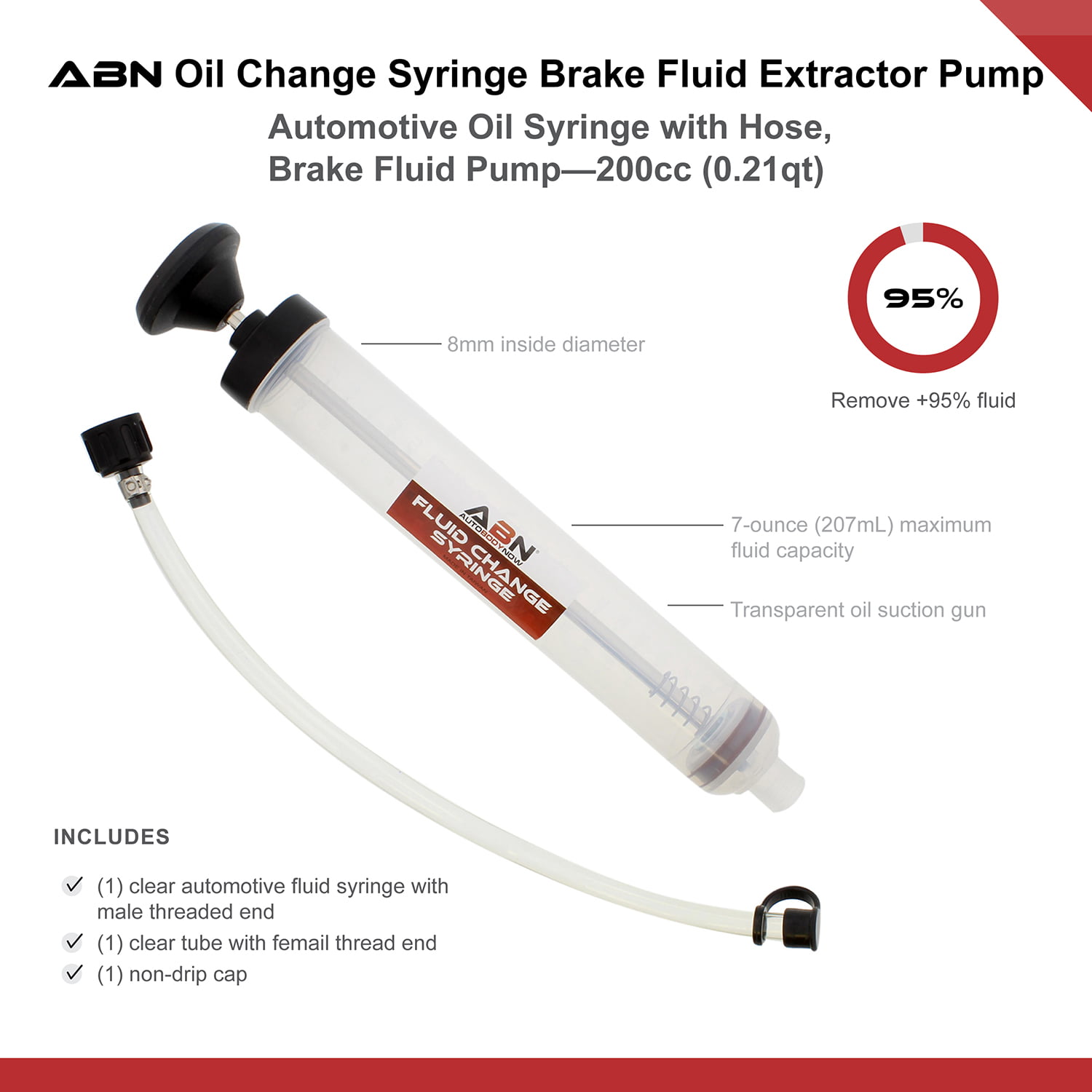 Fluid Extractor Automotive Fluid Transfer Hand Pump Syringe Bottle Oil Change Syringe Brake Fluid Extractor Pump Dispense 