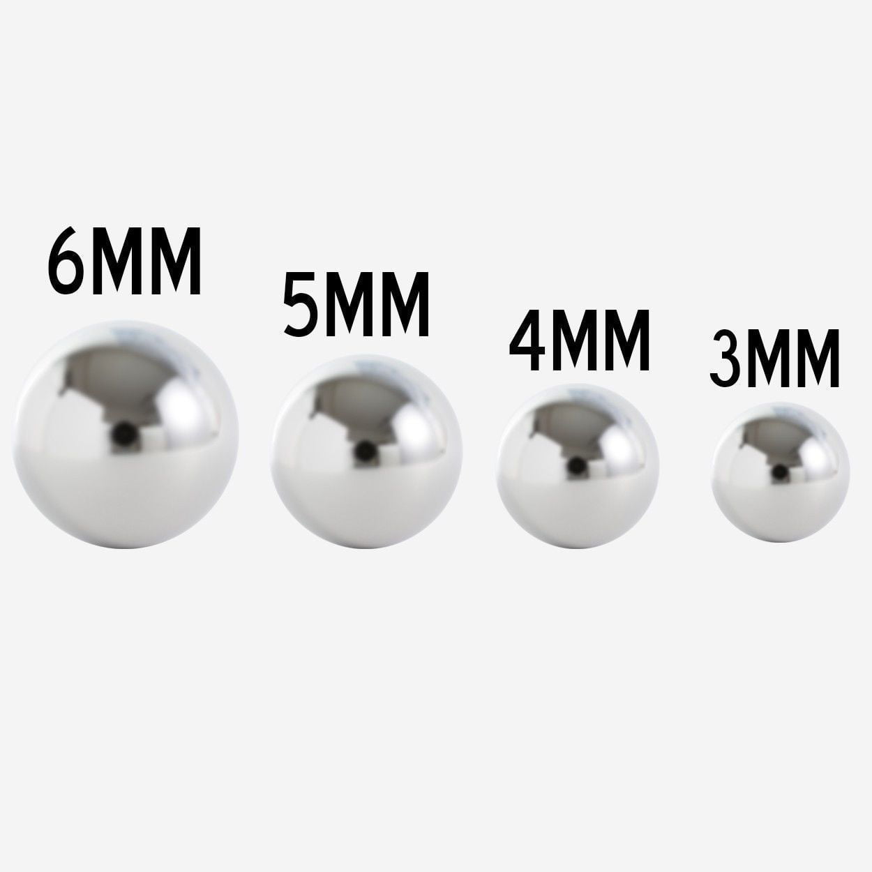 4mm 5mm 6mm SPARE CBR BCR CAPTIVE BEAD RING BALL DIMPLE DIAMANTE GEM REPLACEMENT 