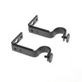 thumbnail image 2 of 2pcs 18-22mm Adjustable Curtain Holder Curtain Drapery Rod Bracket (Black), 2 of 6