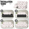 thumbnail image 6 of Xoenoiee Pink Bow Print Recliner Sofa Covers 3 Seater, Stretch Recliner Sofa Slipcovers with Storage Pockets Soft Reclining Couch Covers for Kids Pet, 6 of 7