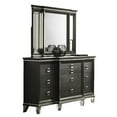 thumbnail image 3 of Lavish 4 Piece Gray Bedroom Set with Light up Headboard in Eastern King, 3 of 10