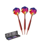 Elkadart Neon Soft Tip Dart Set, 18 Grams, Red