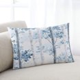 thumbnail image 2 of Waterproof Outdoor Throw Pillows with Inserts 12"x20" Set of 2, Blue Ombre Leaves Soft Decorative Pillowcases for Couch Bedroom, Gray Branches Forest Pillow Covers for Sofa Living Room, 2 of 8