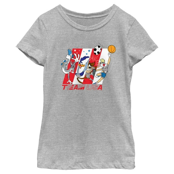 Girl's Looney Tunes Sports Crew Graphic T-Shirt