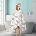 thumbnail image 6 of Princess and Cat Pattern Hooded Bath Towel，50"x30" for Ages 3 To 12 Kids, Quick Dry Lightweight Soft Microfiber Hood Beach Towel Cover Up for Kids, 6 of 7