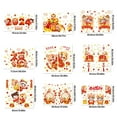 thumbnail image 3 of Gift Creative Shopwindow Ornaments Home Decoration Paste Peel Gold&Red Zodiac Dragon Year Wall Art Cartoon Dragon Decals Window Clings Chinese New Year Static Stickers 2, 3 of 8